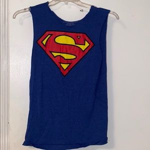 Superman cut off shirt